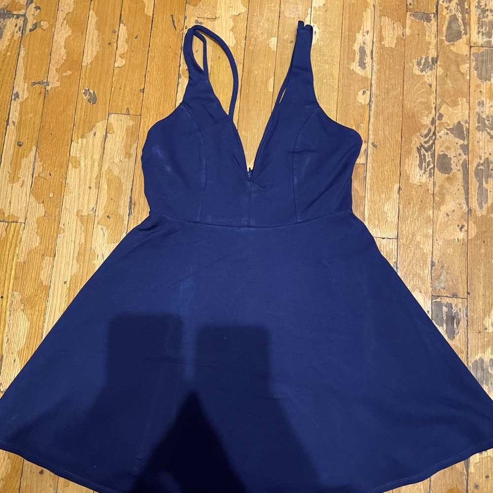 Lulus navy blue cocktail dress